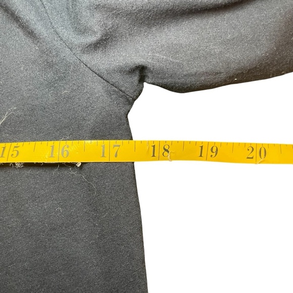 LOFT Outlet Navy Blue Garden Nature Graphic Top 3/4 Tie Sleeves Small Flower - Picture 7 of 9